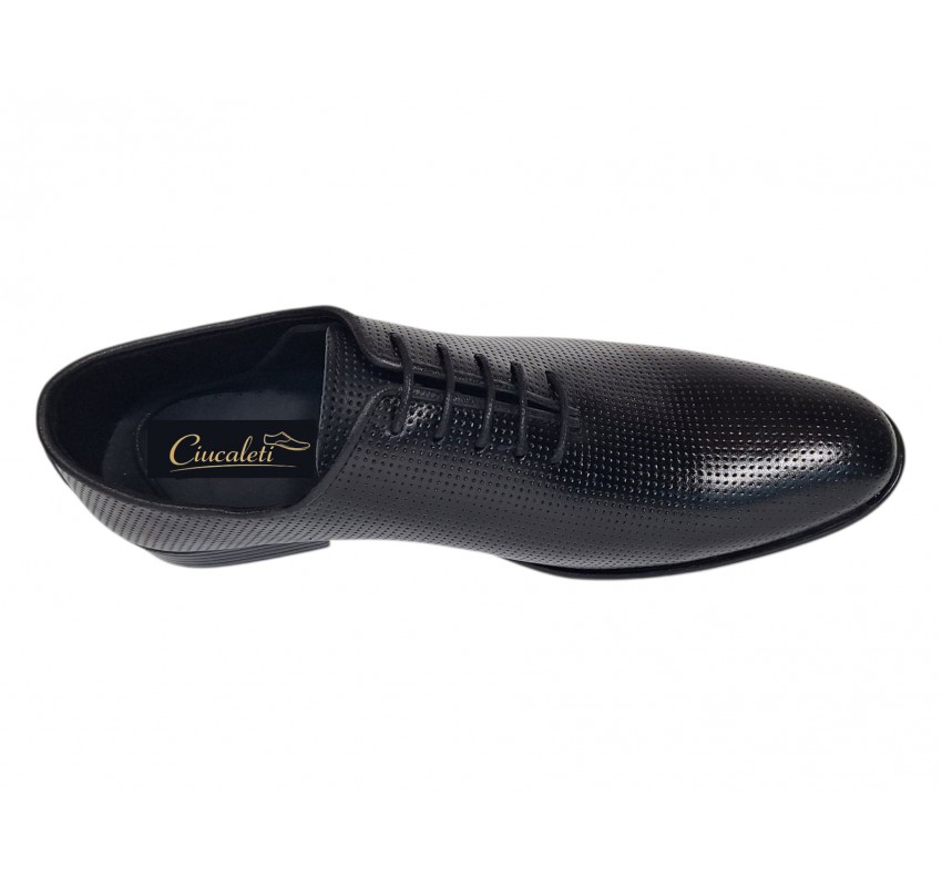 Pantofi barbati eleganti din piele naturala matritata - Negru Lucios Samir GKR132NP