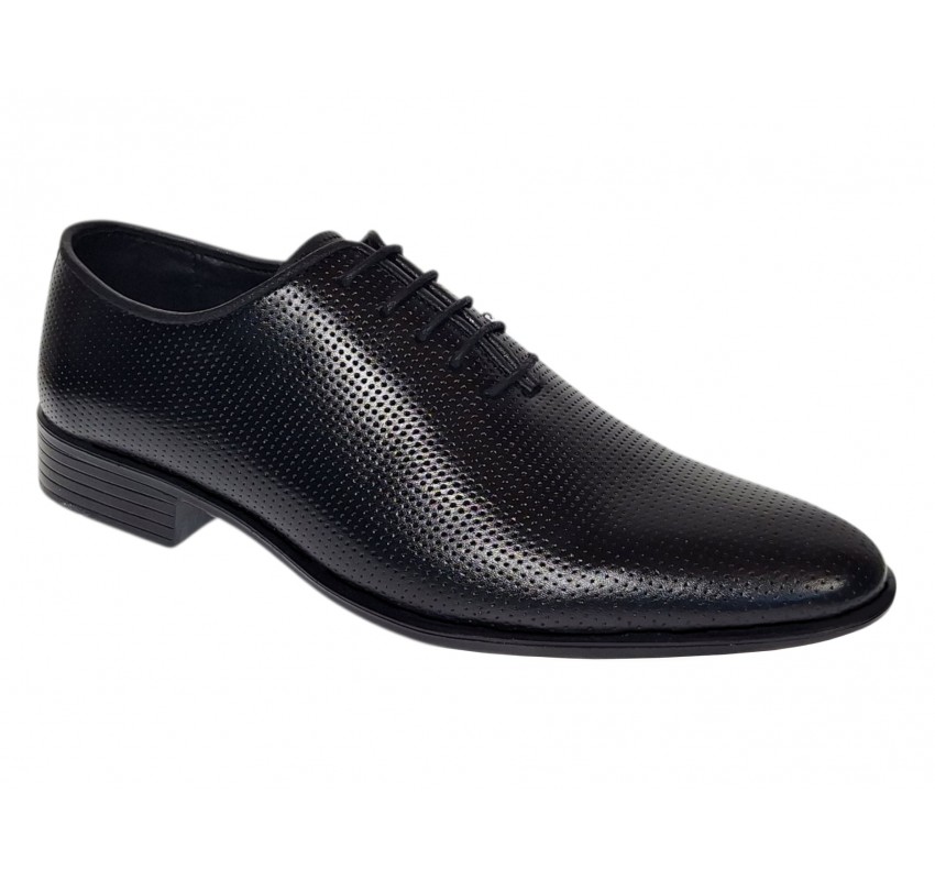 Pantofi barbati eleganti din piele naturala matritata - Negru Lucios Samir GKR132NP