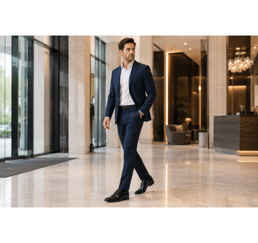 Pantofi barbati eleganti din piele naturala matritata - Negru Lucios Samir GKR132NP
