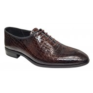 Pantofi eleganti barbati din piele naturala croco lac Maro GKR134CRM