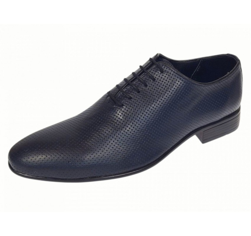 Pantofi barbati eleganti bleumarin din piele naturala GKR135BLPF