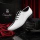 Pantofi barbati de ceremonie din piele naturala in doua culori Ciucaleti GKR137AN