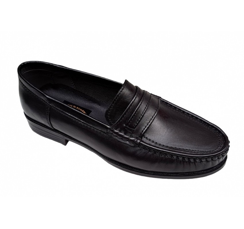 Mocasini barbati, din piele naturala, Negru, GKR - GKR13N