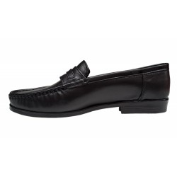 Mocasini barbati casual din piele naturala - Model Negru GKR13N