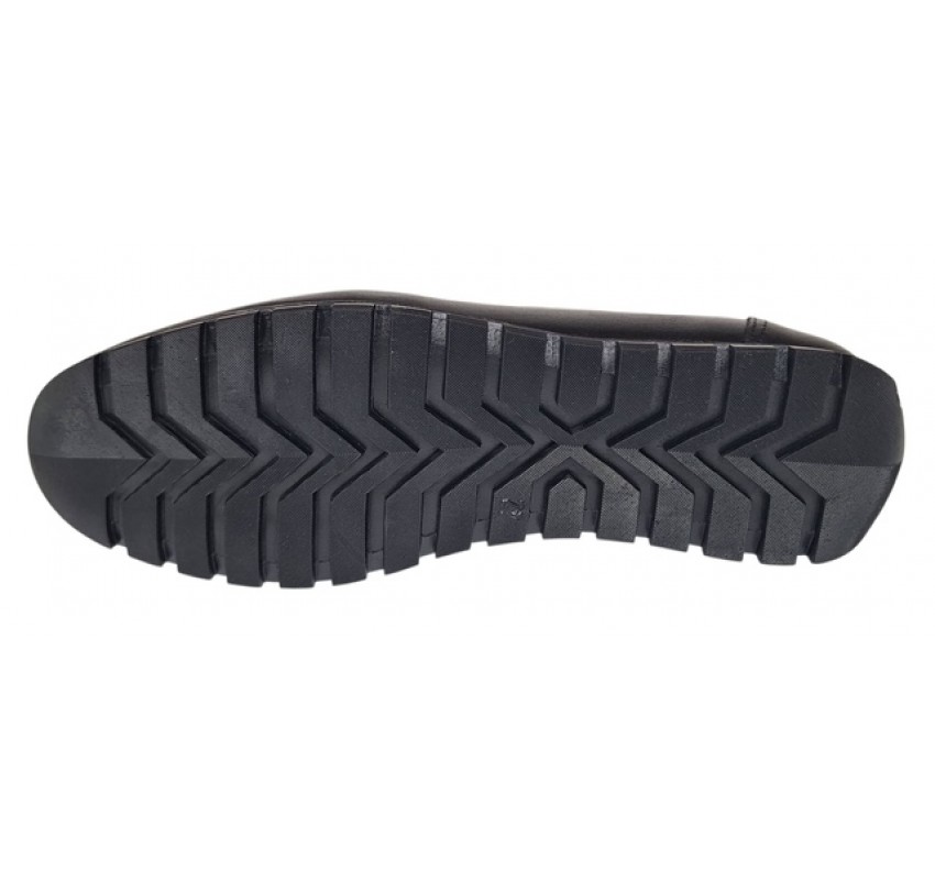 Mocasini negri barbati din piele naturala GKR13VN