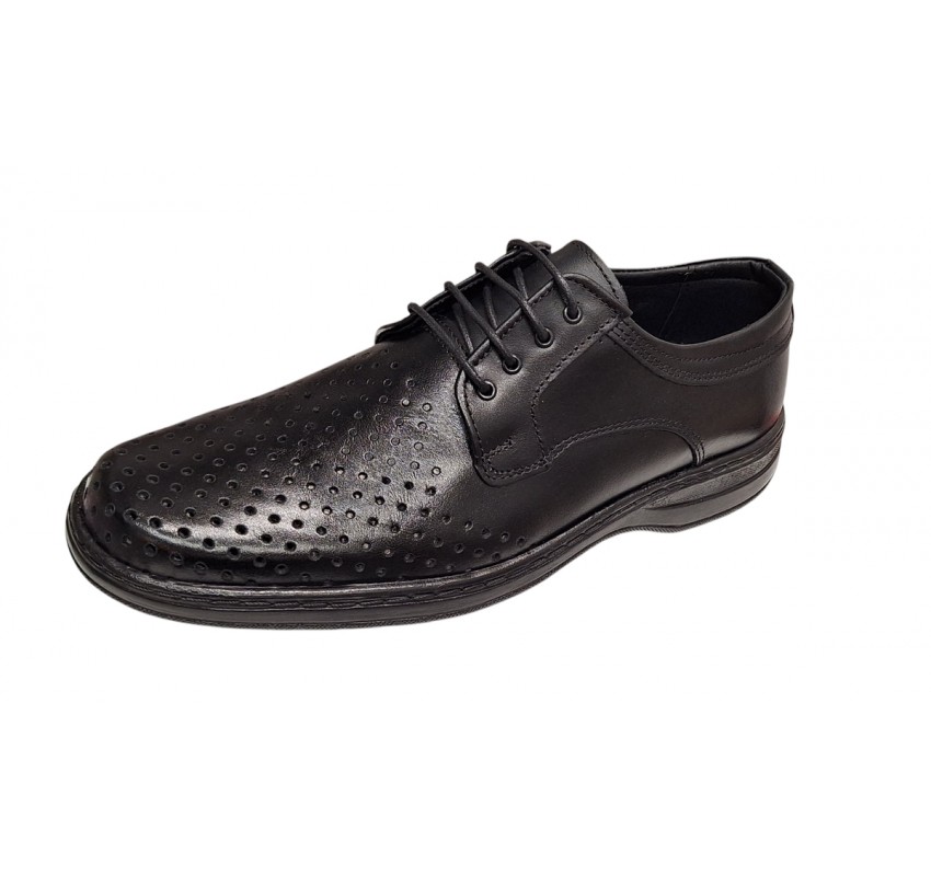 Pantofi casual barbati din piele naturala cu perforatii marimi 39 - 47 Ciucaleti