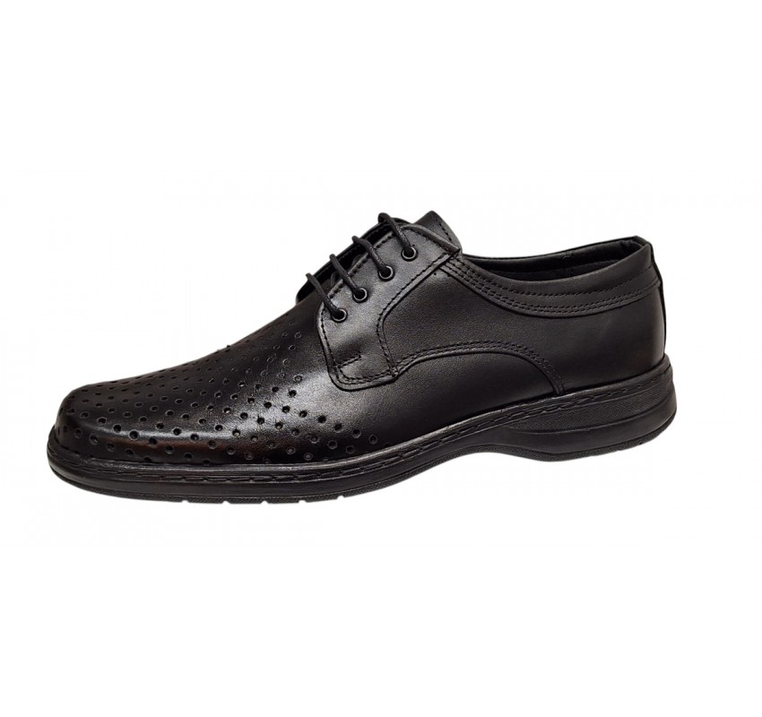 Pantofi casual barbati din piele naturala cu perforatii marimi 39 - 47 Ciucaleti