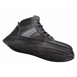 Bascheti Sport din piele naturala (imblaniti)  DANY, Negru GKR19N