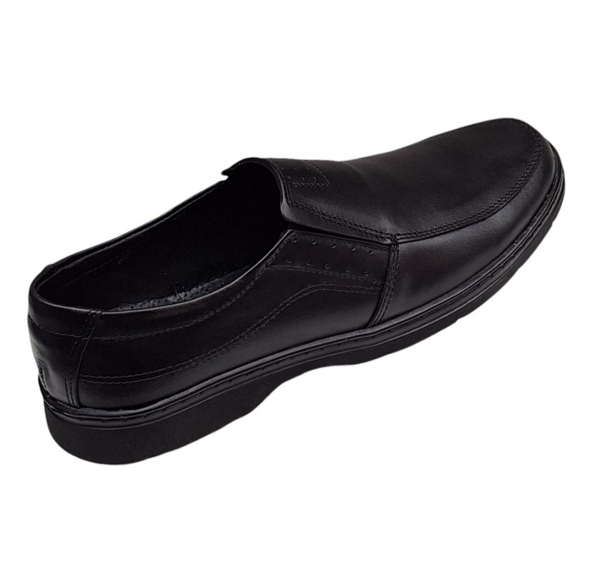 Pantofi barbati casual din piele naturala pe calapod lat Negru GKR1XN Pantofi barbati casual din piele naturala pe calapod lat Negru GKR1XN