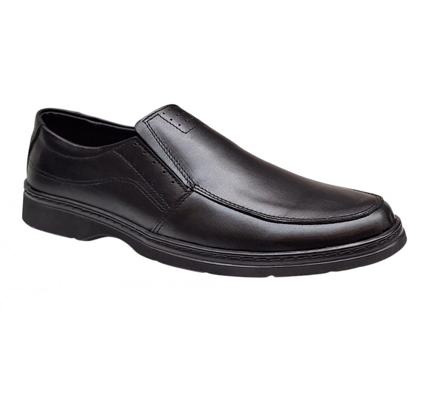 Pantofi barbati casual din piele naturala pe calapod lat Negru GKR1XN Pantofi barbati casual din piele naturala pe calapod lat Negru GKR1XN
