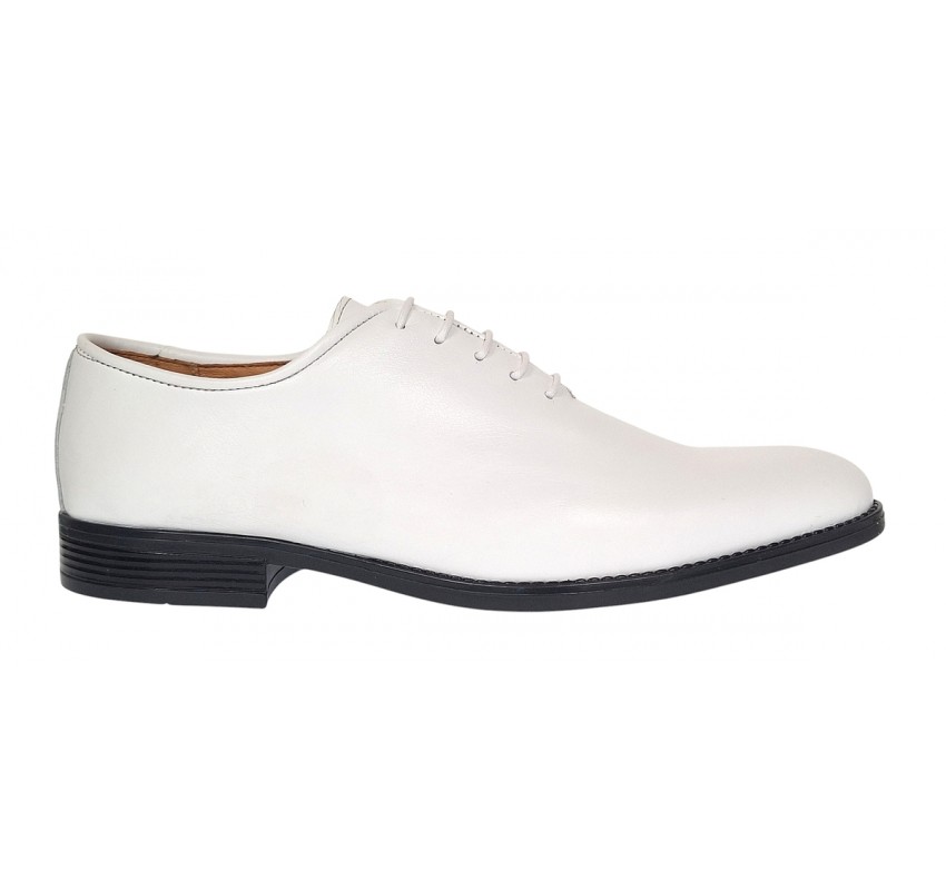 Pantofi barbati eleganti din piele naturala Alb - GKR200A