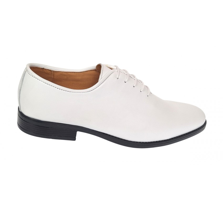 Pantofi barbati eleganti din piele naturala Alb - GKR200A