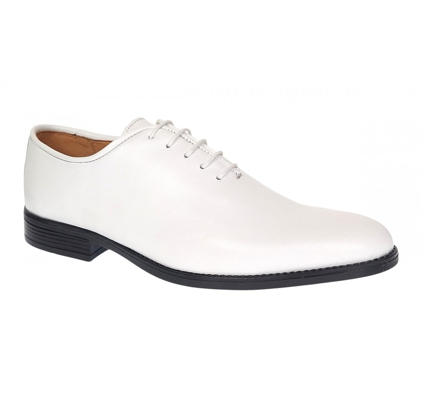 Pantofi barbati eleganti din piele naturala Alb - GKR200A