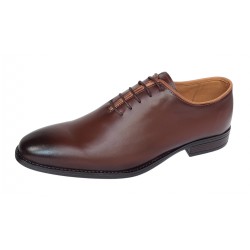 Pantofi barbati eleganti din piele naturala maro cognac Donatto - GKR200M