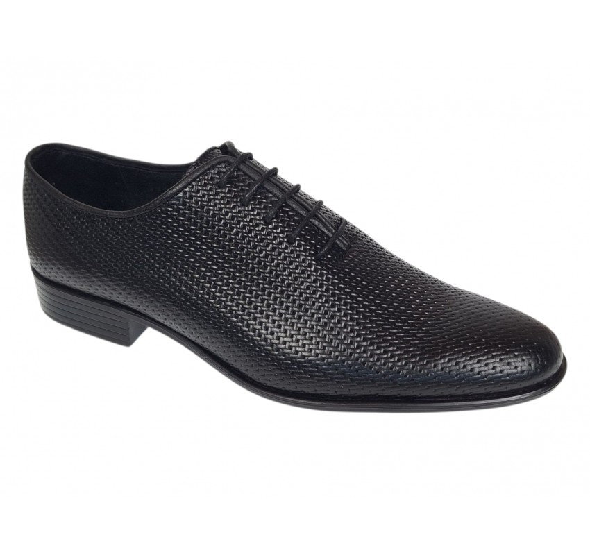 Pantofi barbati eleganti din piele naturala de culoare neagra Donatto M GKR200MTR