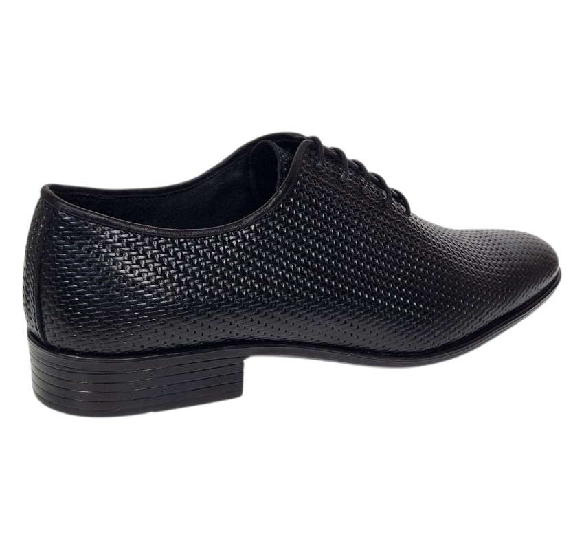 Pantofi barbati eleganti din piele naturala de culoare neagra Donatto M GKR200MTR