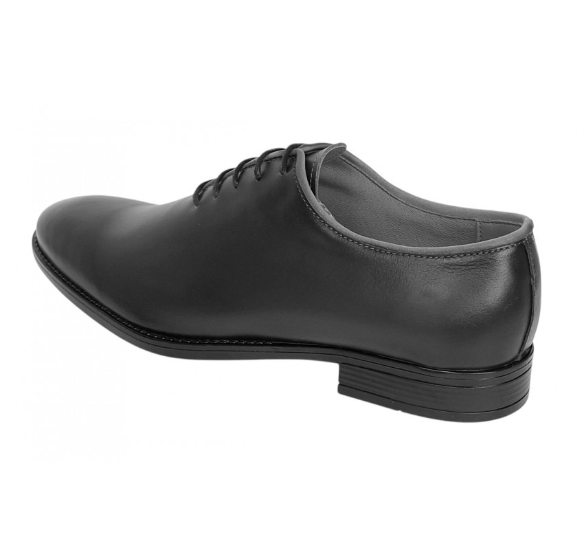 Pantofi barbati eleganti din piele naturala de culoare neagra Donatto GKR200NBOX