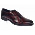 Pantofi barbati eleganti din piele naturala bordeaux cu negru lac Donatto GKR200RN