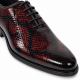 Pantofi barbati eleganti din piele naturala bordeaux cu negru lac Donatto GKR200RN