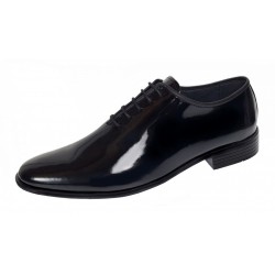 Pantofi barbati eleganti din piele naturala de culoare negru lac - GKR201LN