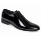 Pantofi bărbați eleganți negri din piele naturală lăcuită GKR201LN