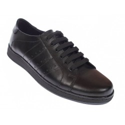 Pantofi barbati casual din piele naturala - Model Negru 2020N