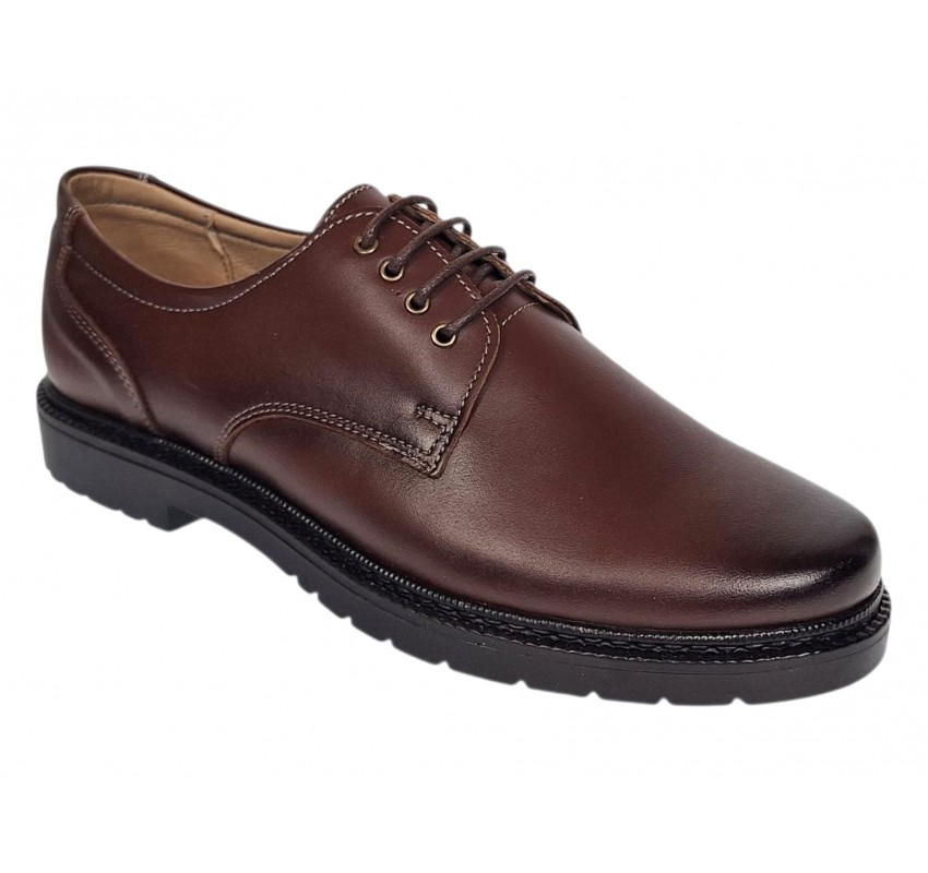 Pantofi barbati casual maro din piele naturala GKR217M