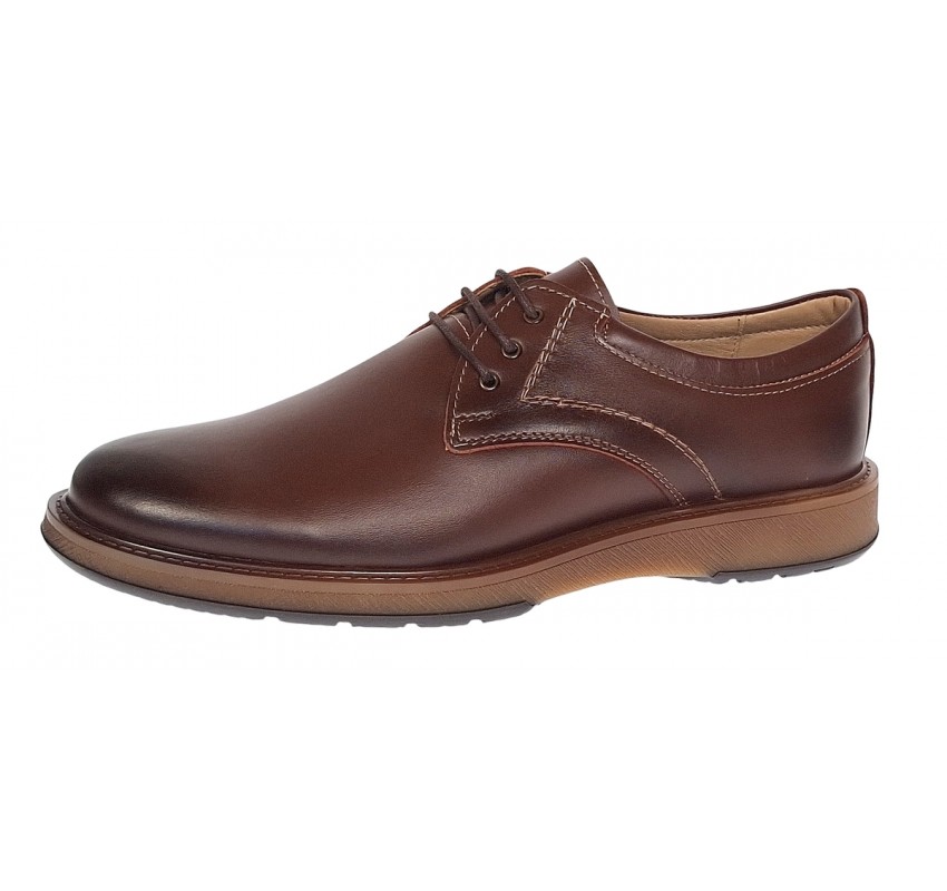 Pantofi barbati casual din piele naturala Maro cu siret GKR230MS