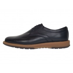 Pantofi barbati casual din piele naturala de culoare Neagra GKR230NS