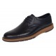 Pantofi barbati casual din piele naturala de culoare Neagra GKR230NS