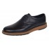 Pantofi barbati casual din piele naturala de culoare Neagra GKR230NS