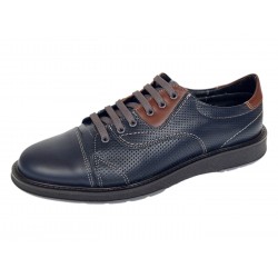 Pantofi barbati casual din piele naturala Bleumarin Matritat GKR231BTR