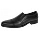 Pantofi barbati negri eleganti din piele naturala fara siret GKR232BN