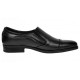 Pantofi barbati negri eleganti din piele naturala fara siret GKR232BN