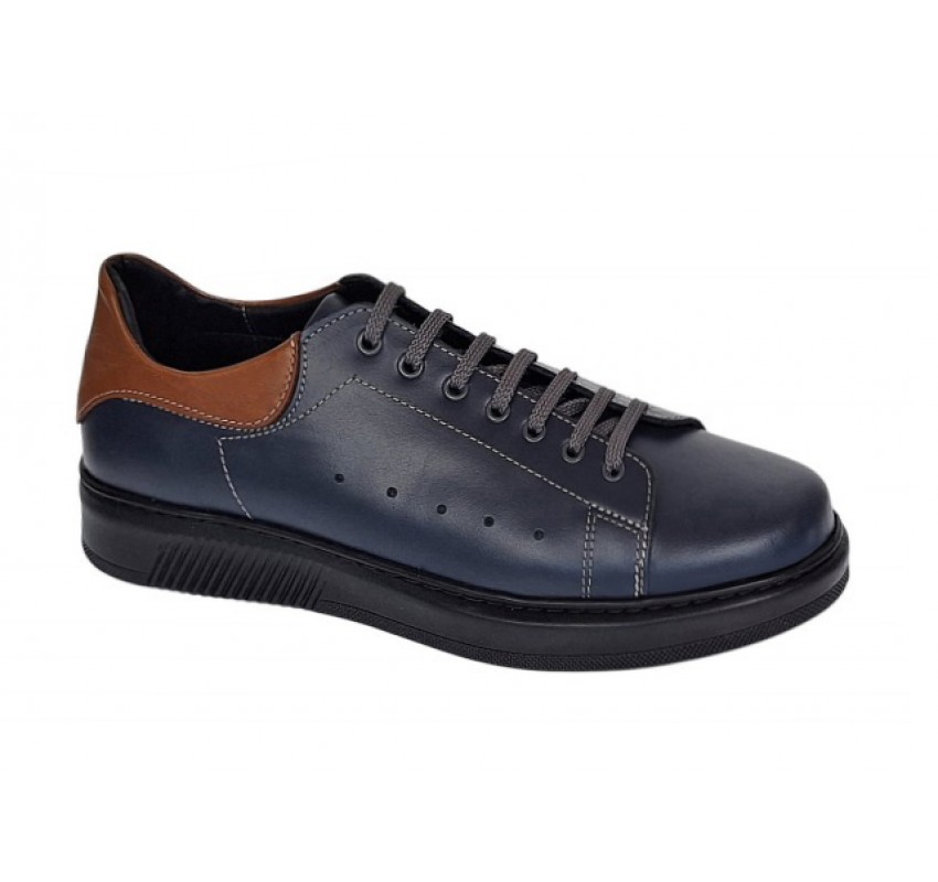 Pantofi casual barbati din piele naturala - Model Cairo Bleumarin 23XBL Pantofi casual barbati din piele naturala - Model Cairo Bleumarin 23XBL