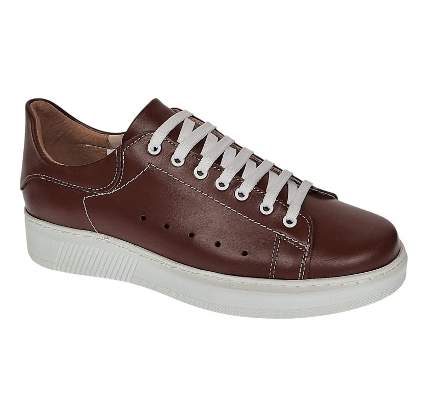 Pantofi casual barbati din piele naturala pe calapod lat Maro GKR24AM