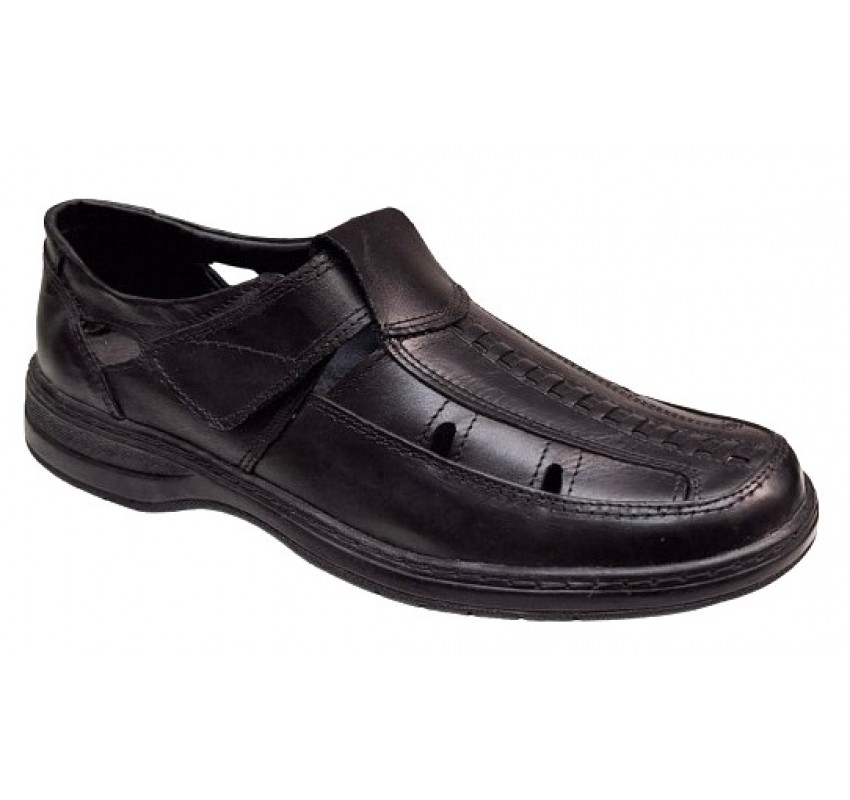 Pantofi barbati casual din piele naturala, decupati, cu scai, calapod lat, GKR24N Pantofi barbati casual din piele naturala, decupati, cu scai, calapod lat, GKR24N