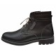 Ghete casual barbati, din piele naturala (imblanite)  TOMY, Negru, GKR26N