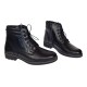 Ghete casual barbati din piele naturala imblanite Tomy Negru GKR26N