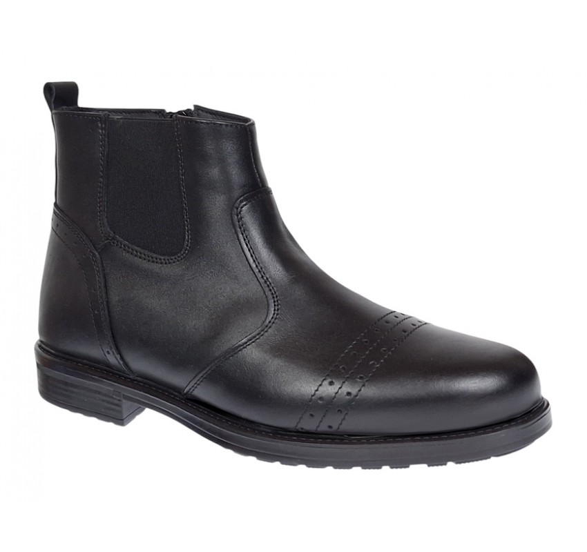 Ghete casual barbati, din piele naturala (imblanite) GKR28N Ghete casual barbati, din piele naturala (imblanite) GKR28N