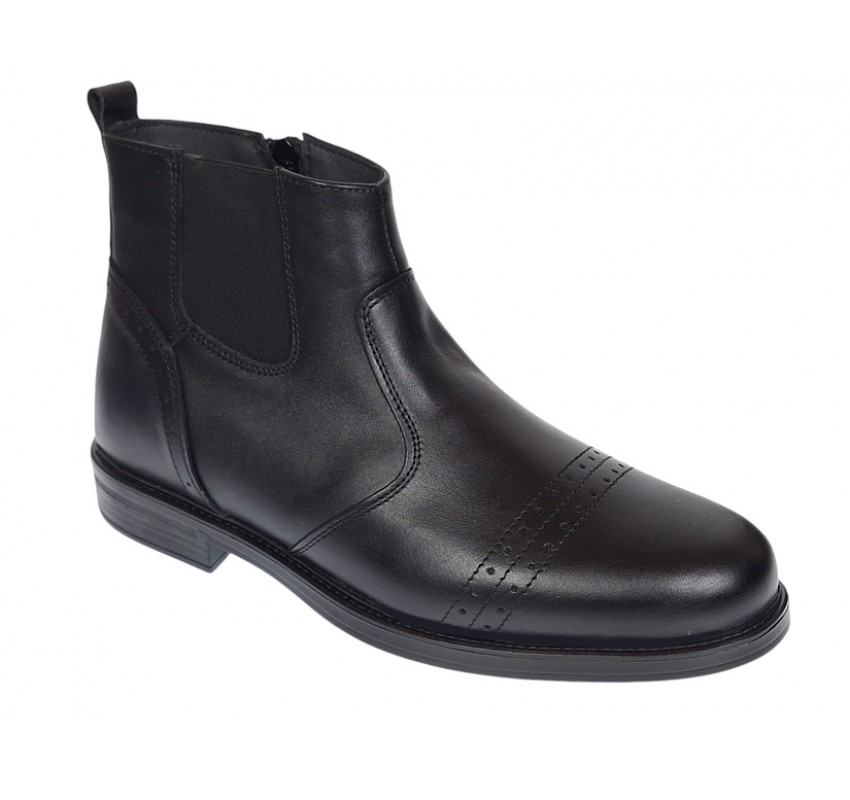 Ghete casual barbati, din piele naturala (imblanite) GKR28N Ghete casual barbati, din piele naturala (imblanite) GKR28N
