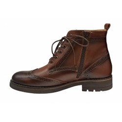 Ghete barbati Oxford din piele naturala imblanite Maro GKR29M