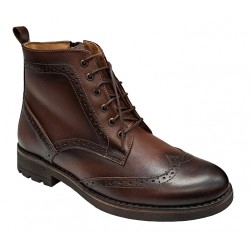 Ghete barbati Oxford din piele naturala imblanite Maro GKR29M