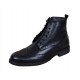 Ghete barbati Oxford din piele naturala imblanite GKR29 Negru