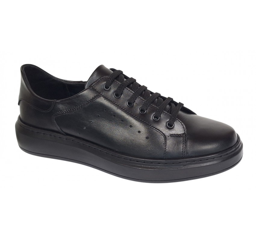 Pantofi barbati casual piele naturala de culoare neagra Aldo GKR2X1N