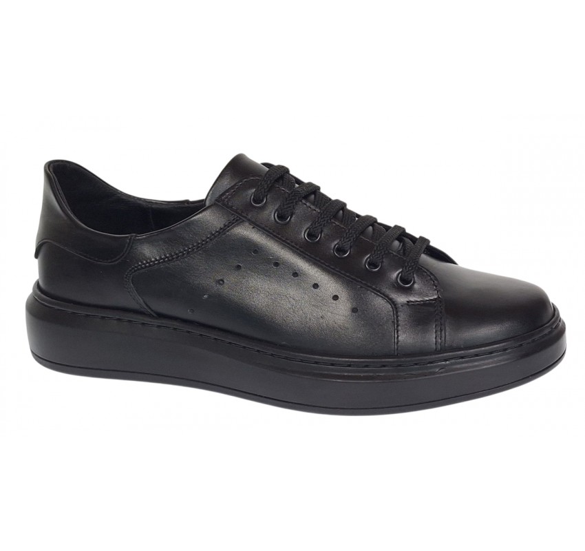 Pantofi barbati casual piele naturala de culoare neagra Aldo GKR2X1N