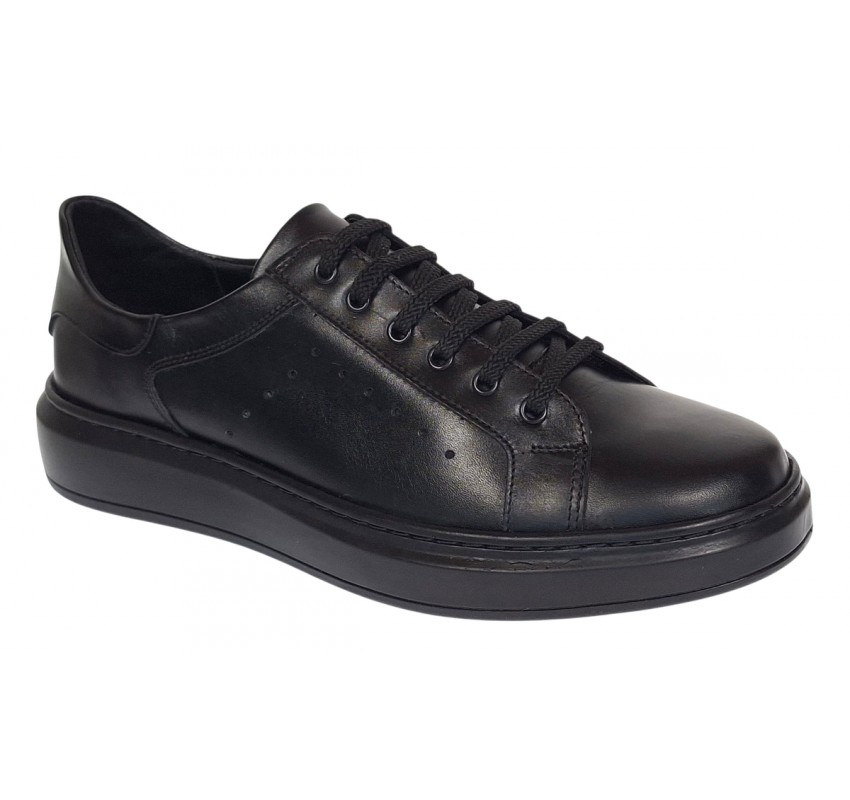 Pantofi barbati casual piele naturala de culoare neagra Aldo GKR2X1N