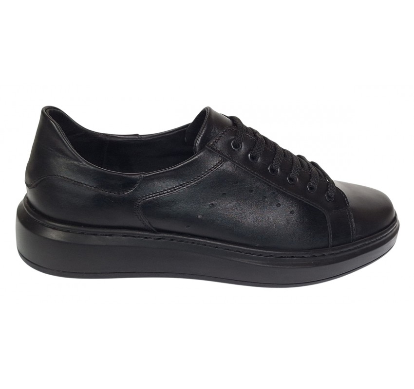 Pantofi barbati casual piele naturala de culoare neagra Aldo GKR2X1N