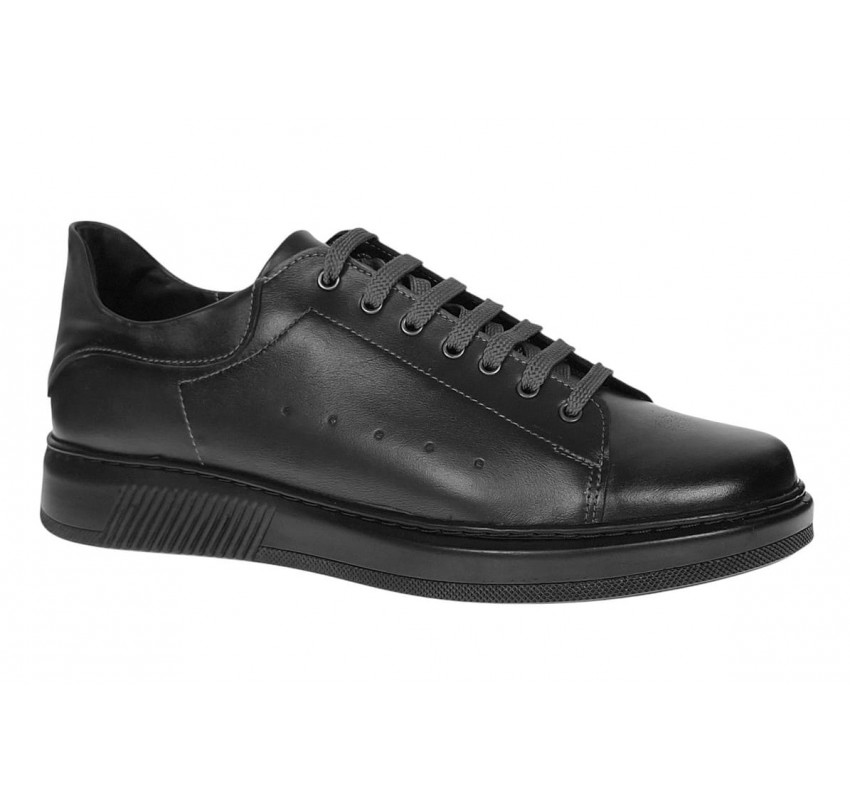 Pantofi barbati Sport Casual din piele naturala, Aldo Negru GKR2X1N