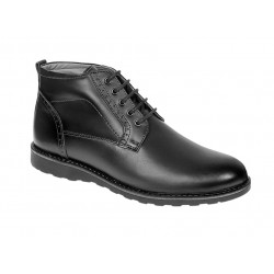 Ghete barbati casual din piele naturala cu siret (imblanite) Corsa - GKR2XN